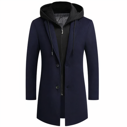 Zen - Wool trench coat for men