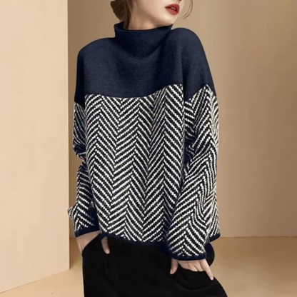 Striped warm sweater - Zora