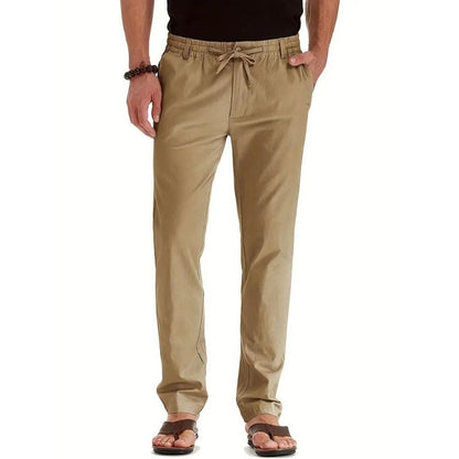 Loose fit pants with elastic band