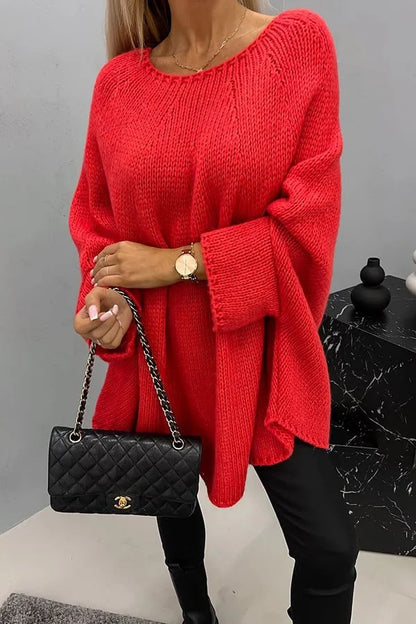 A classic round-neck sweater for casual style