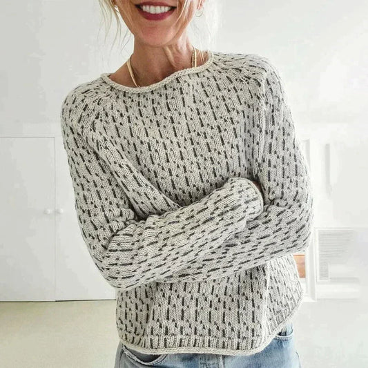 Yvette - Elegant Sweater with Boat Neck Ladies.