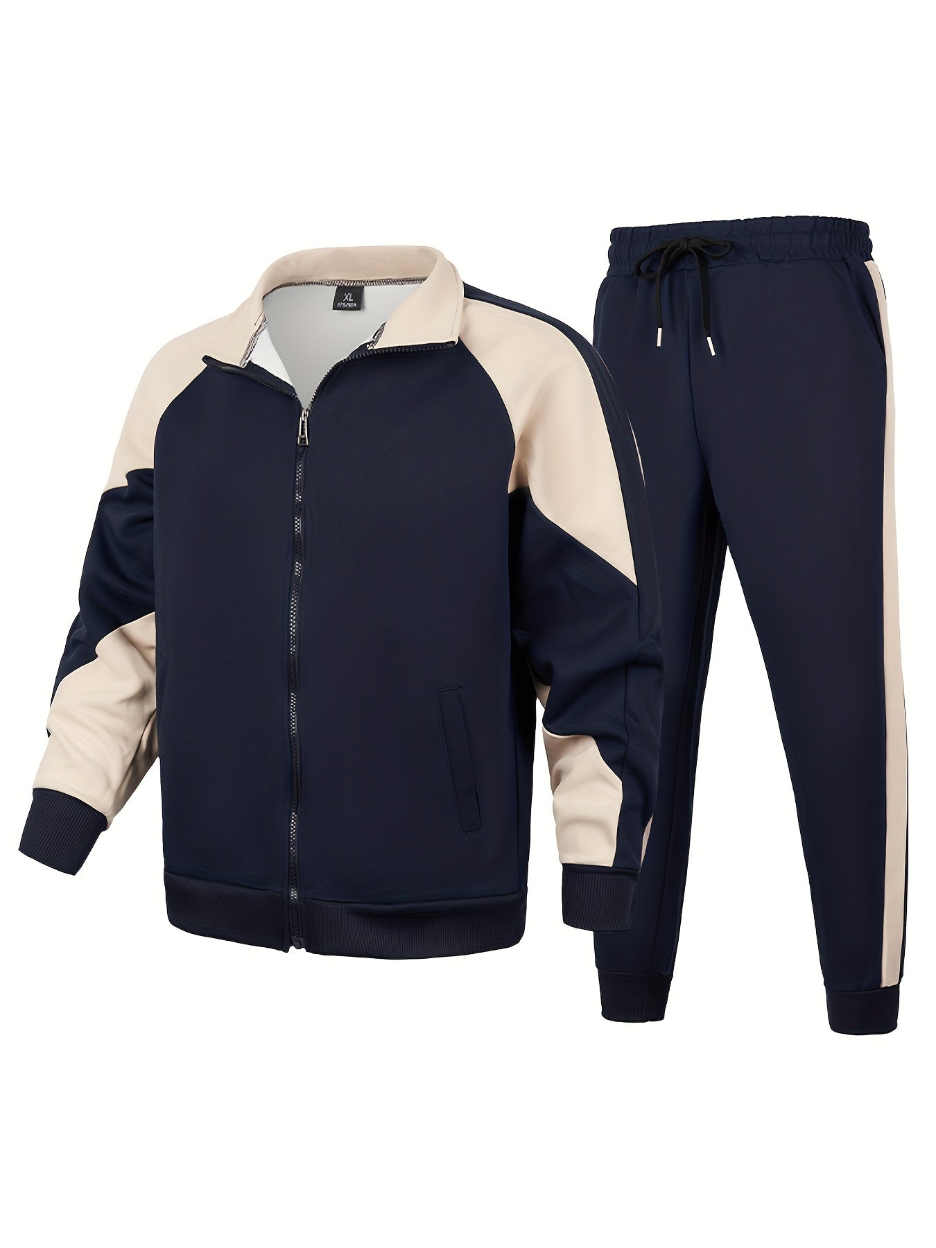 Casual Tracksuit With Long Sleeve Jacket And Pants For Men | Perfect For Casual Days