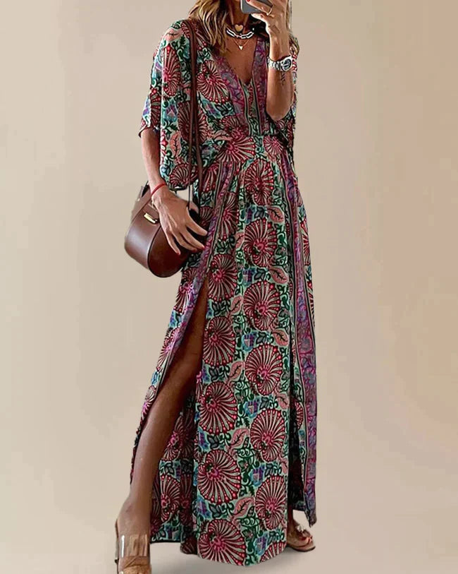 Dania - Bohemian slit dress