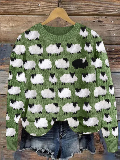 Printed sweater for women