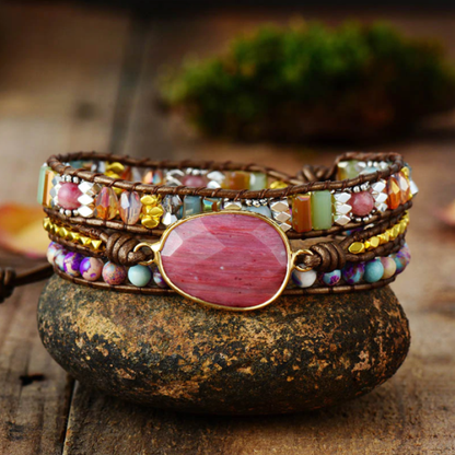 Winnie Wrap Bracelet with Unique Gemstones | A magical piece of jewelry