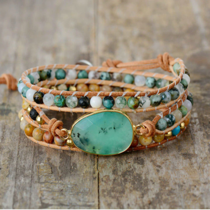 Winnie Wrap Bracelet with Unique Gemstones | A magical piece of jewelry