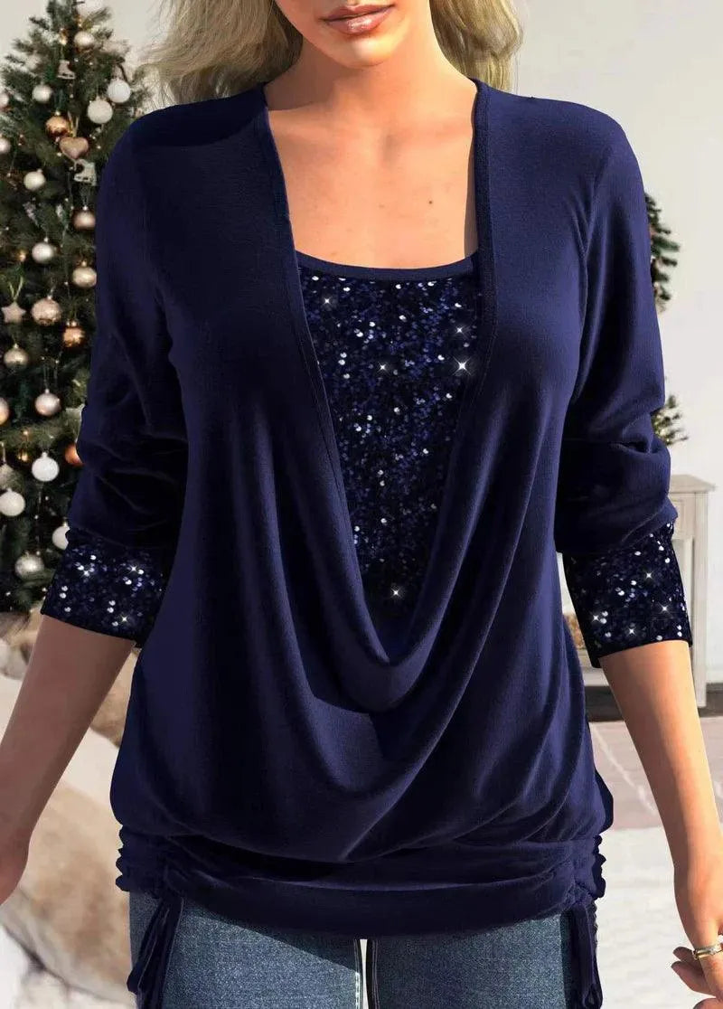 Blouse - Glamour Collection - Shimmering Details - Perfect for Formal and Casual Events