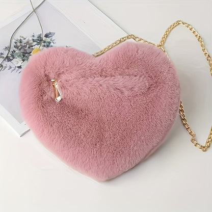 Nina | Cute plush heart-shaped bag