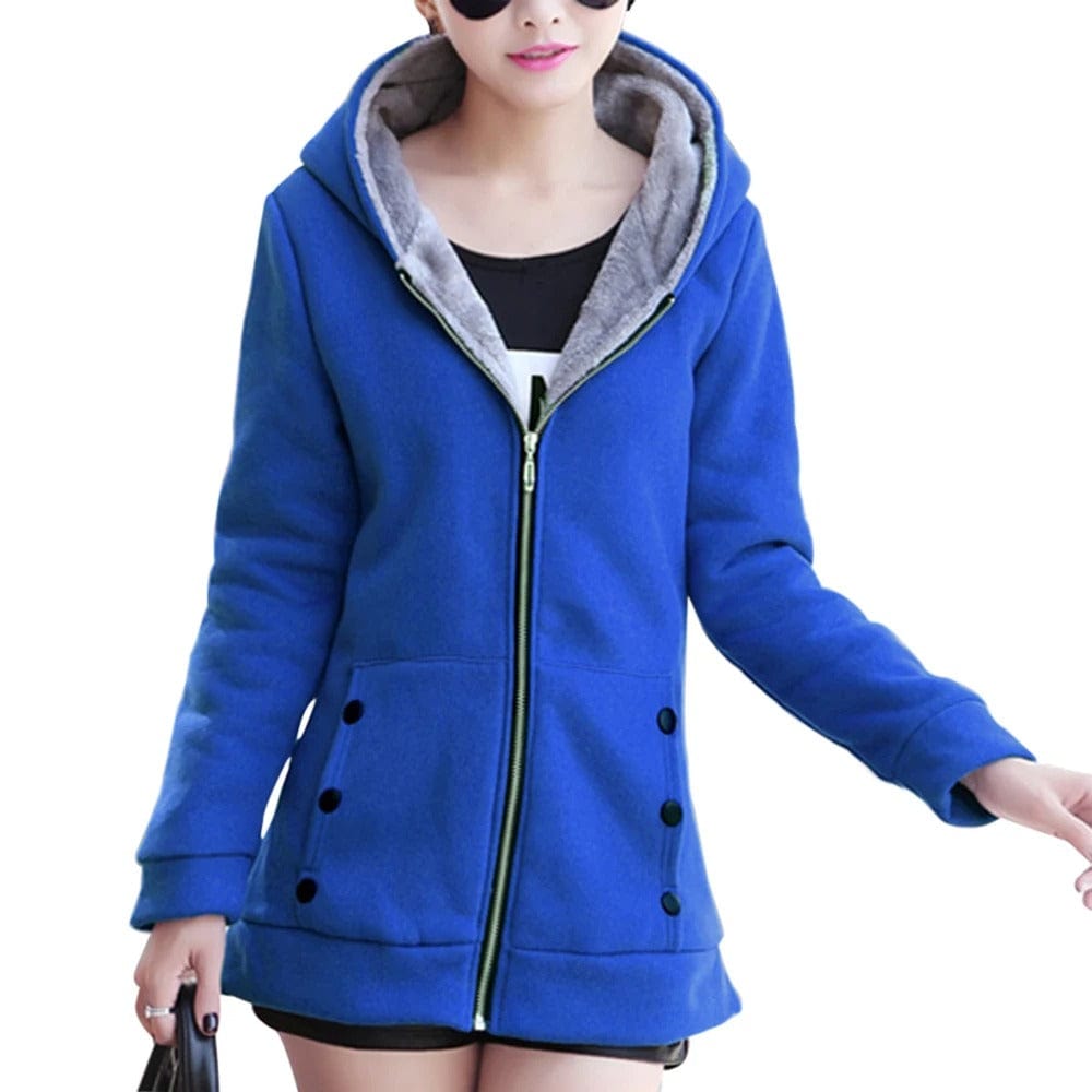 Versatile hooded jacket for women