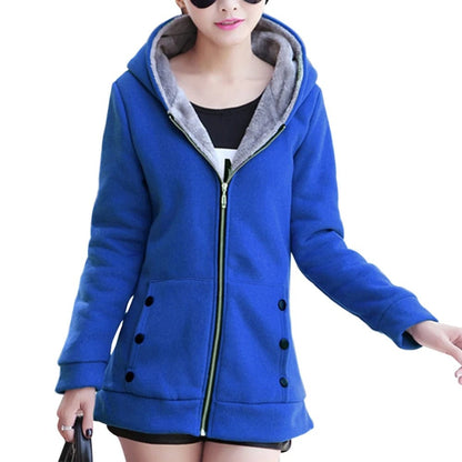 Versatile hooded jacket for women