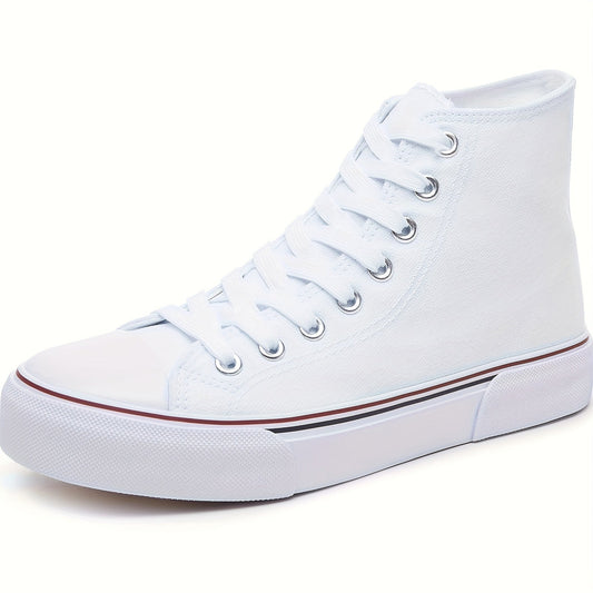 Lotte | Casual canvas sneakers in solid color with rubber sole