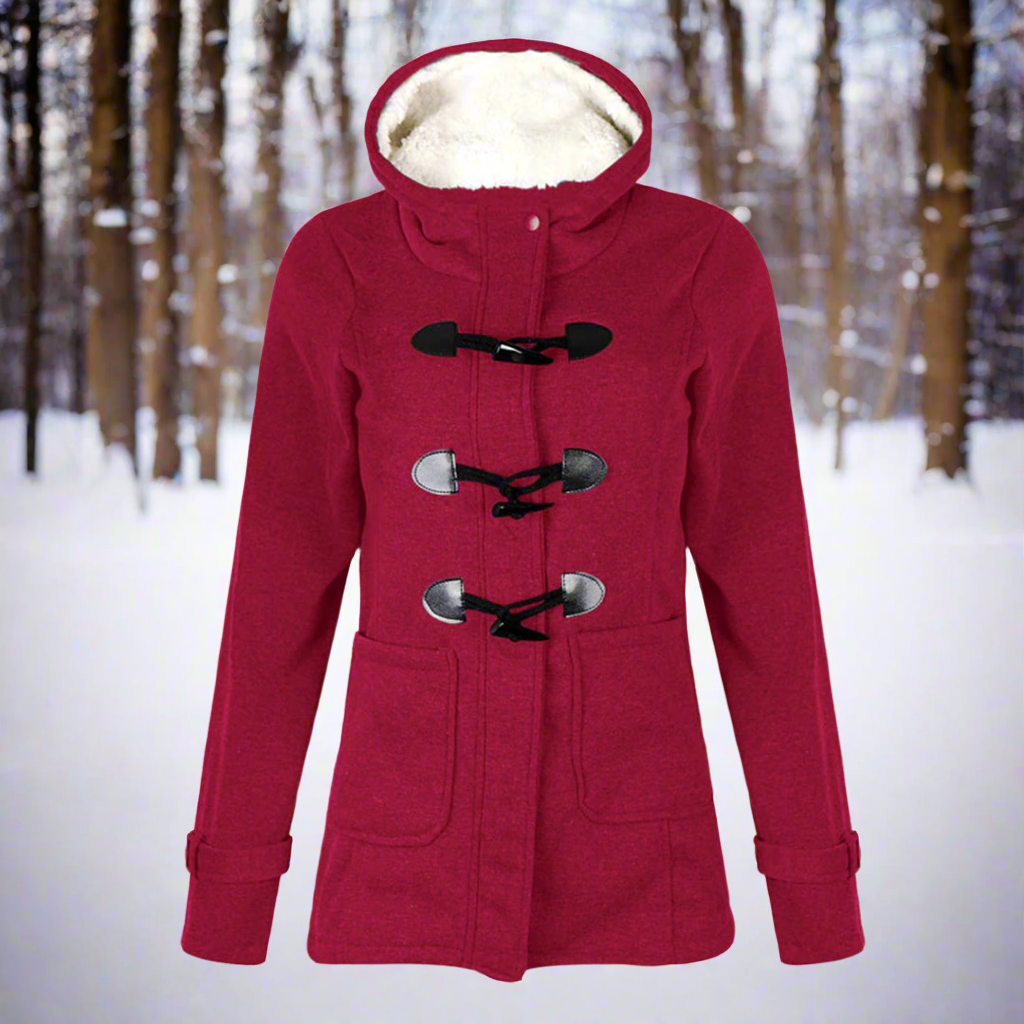 Cozy, trendy and functional hooded jacket for women