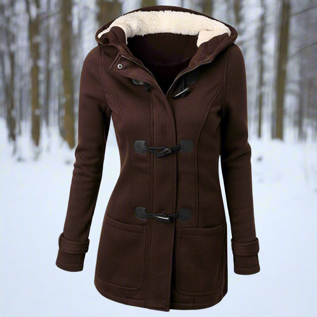 Cozy, trendy and functional hooded jacket for women