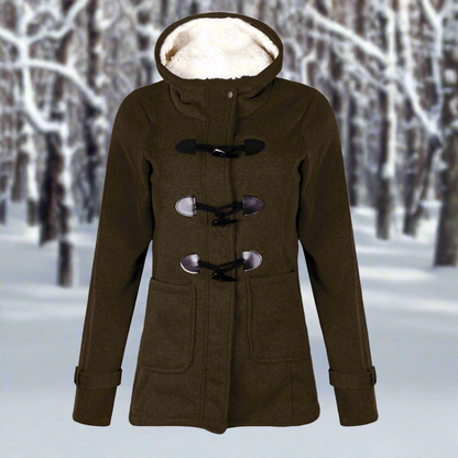 Cozy, trendy and functional hooded jacket for women