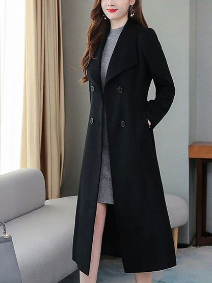 Women's coat in thickened wool