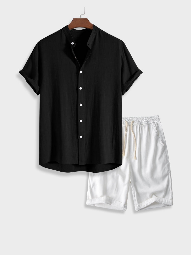 Men's trendy leisure set [Shirt+Shorts] - Xander