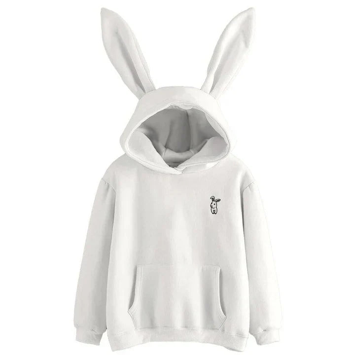 Pera - women's sweatshirt with hood and bunny ears