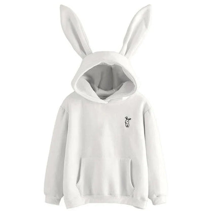 Pera - women's sweatshirt with hood and bunny ears