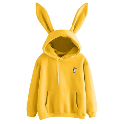 Pera - women's sweatshirt with hood and bunny ears