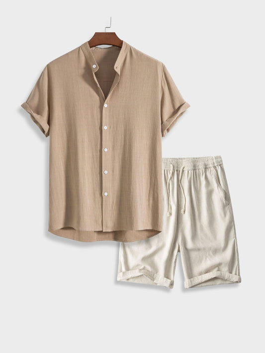 Men's trendy leisure set [Shirt+Shorts] - Xander