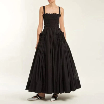 Alice - Draped maxi dress with pleats