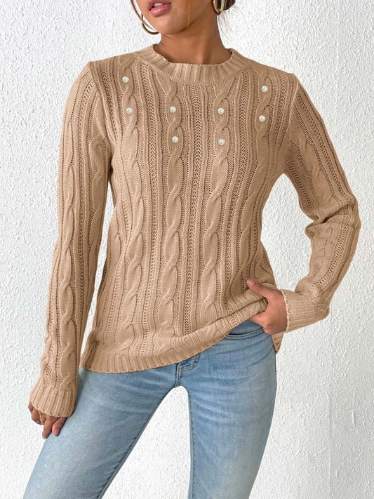 Ziana Sweater | Casual Cable Knit Sweater