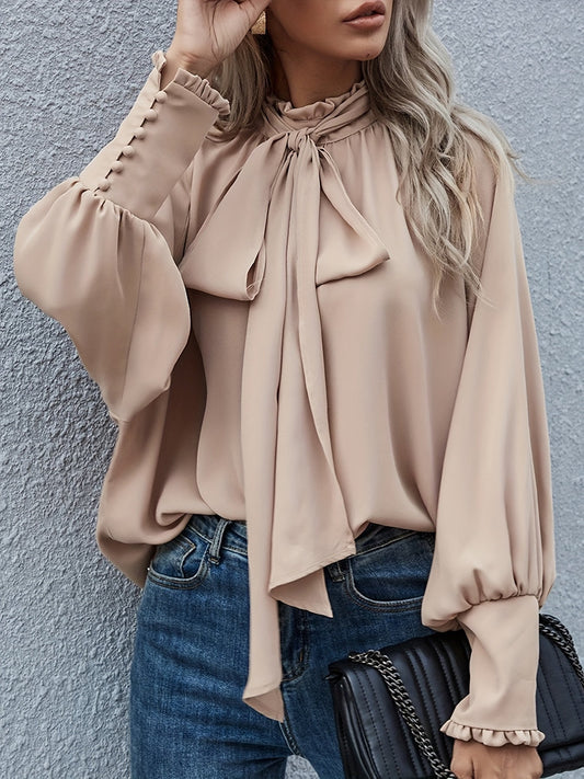 Francy Bloes | Long Sleeve Ruffled Blouse