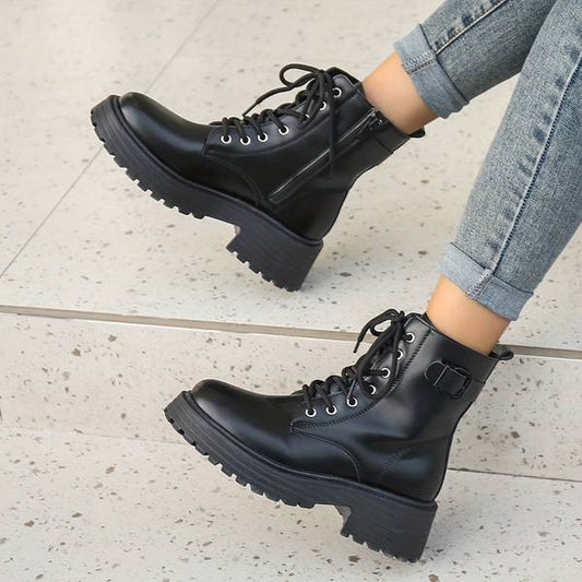 Rica Boots | Women Black Leather Boots