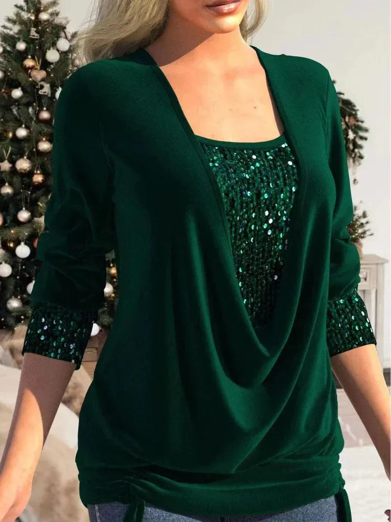 Blouse - Glamour Collection - Shimmering Details - Perfect for Formal and Casual Events