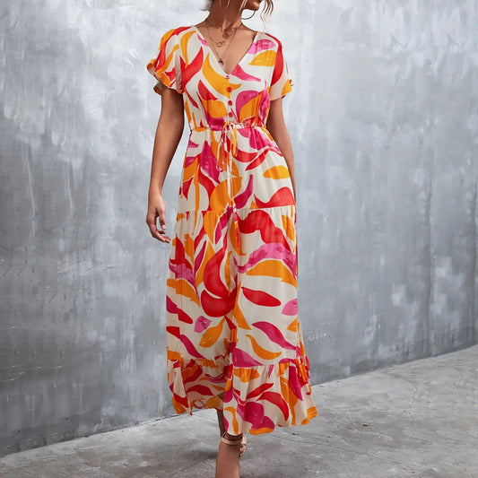 Celia - Printed long summer dress