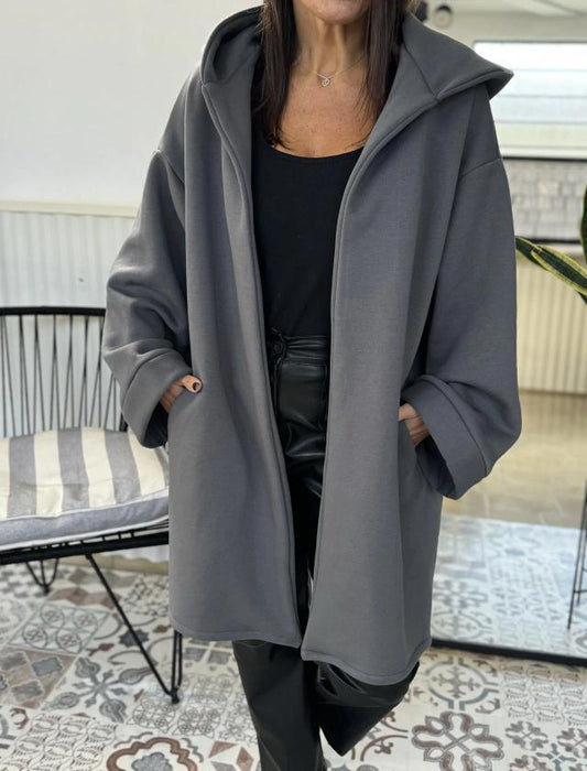 Women's Winter and Fall Hooded Jacket - Long Sleeve Casual Sweatshirt