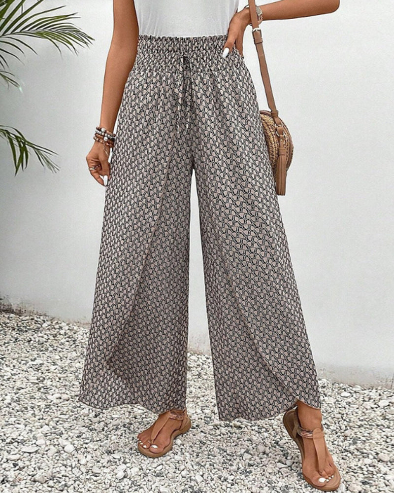 Women's trousers with geometric print - Iveth