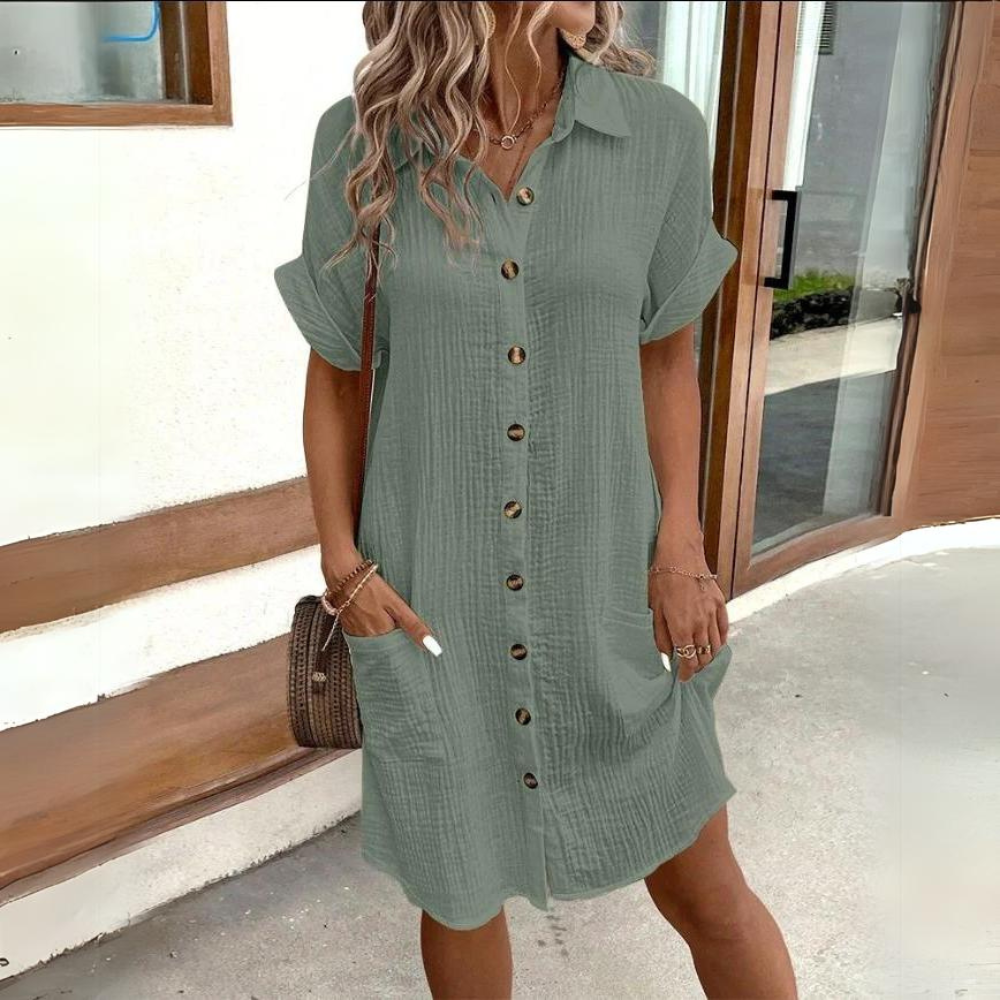 Celine - Comfortable Shirt Dress