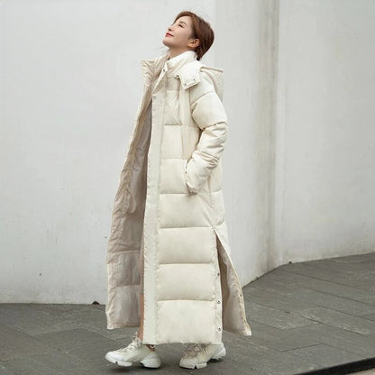 Elegant windproof winter coat for women - Gwen