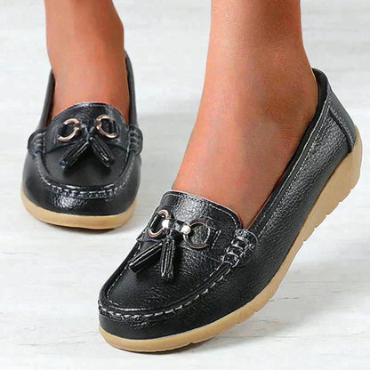 Women's flat shoes leather nurse shoes