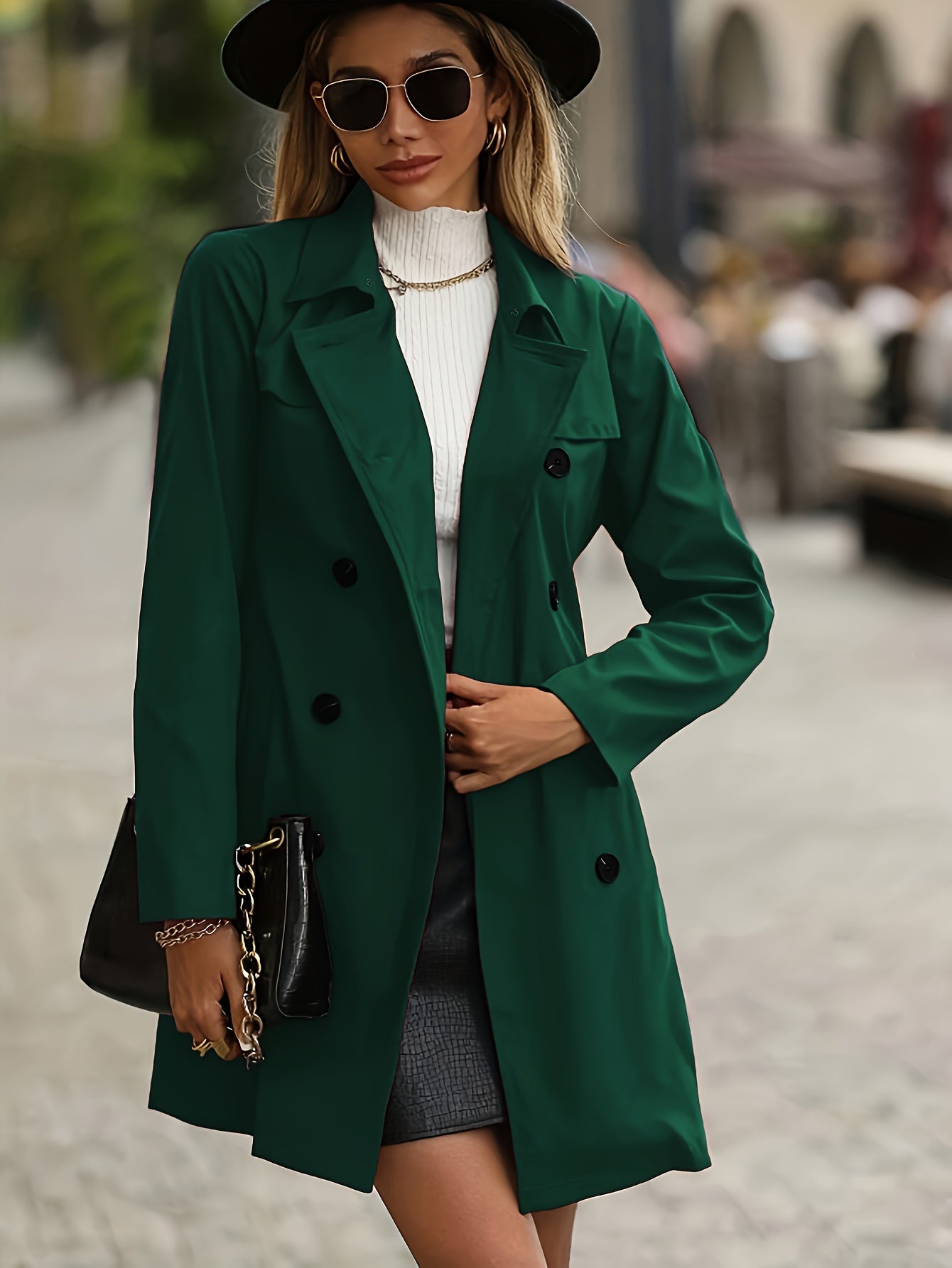 Stylish winter trench coat for women - Myrthe