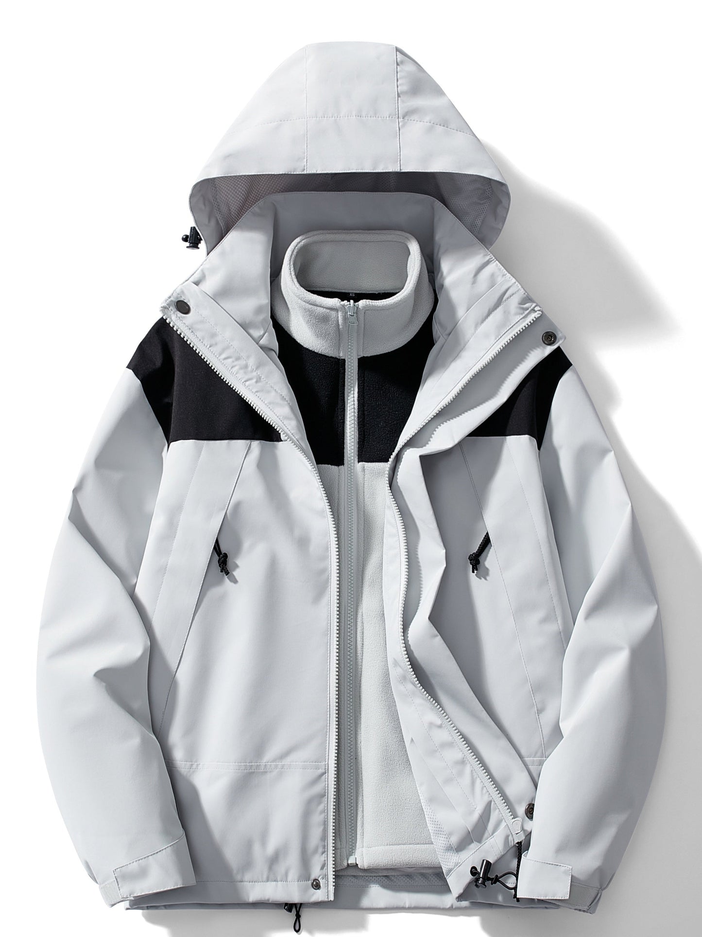 Casual 3-in-1 outdoor winter jacket with hood for women | Ideal for fall/winter