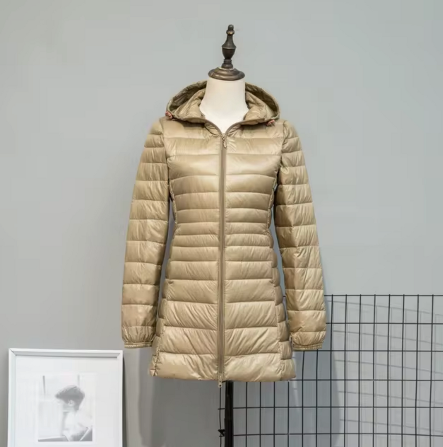 - Puffer coat with hood