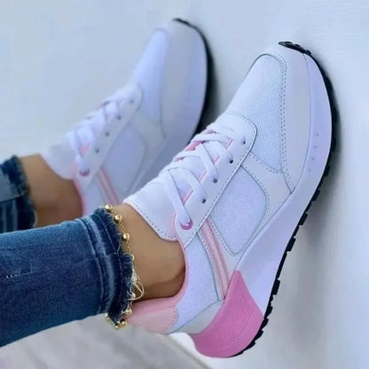 Women's shoes Front Lace Wedge Sneakers