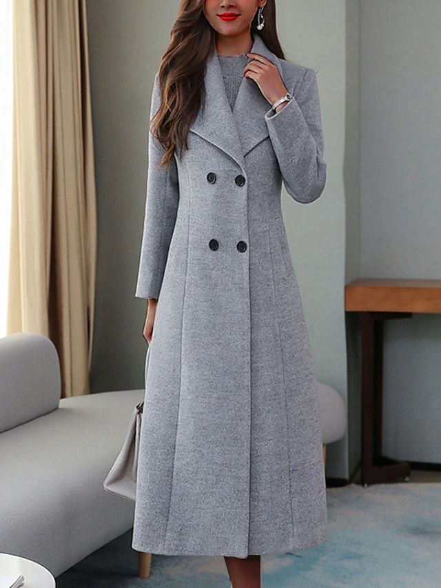 Women's coat in thickened wool