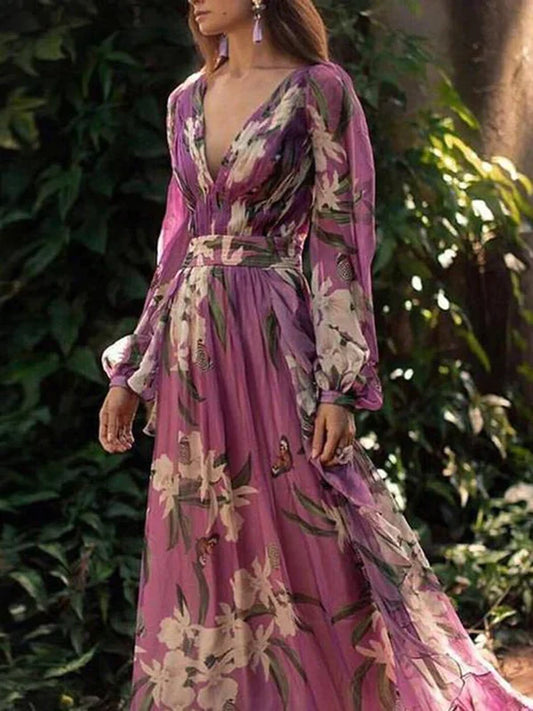 Calista - Maxi dress with floral print.