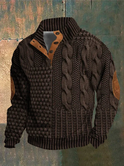 Xenius Sweater | Men's Cable Knit Sweater