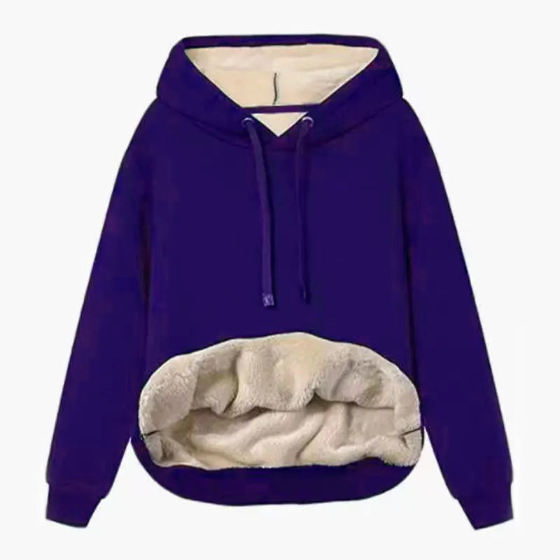 Jess | Casual fleece-lined hoodie perfect for winter