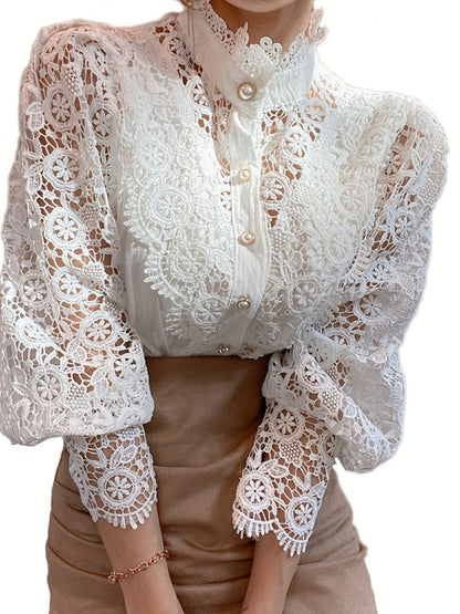 Liesbeth Blouse | Long Sleeve Lace Blouse