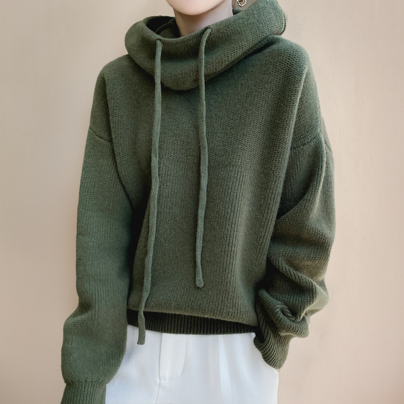 Jess | Cozy knitted hoodie