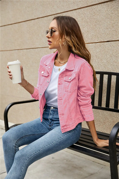 Ladies denim fashion jacket - Gloria