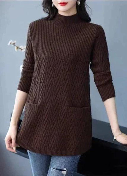 Women's Long Sweater with Pockets | Mimi Sweater