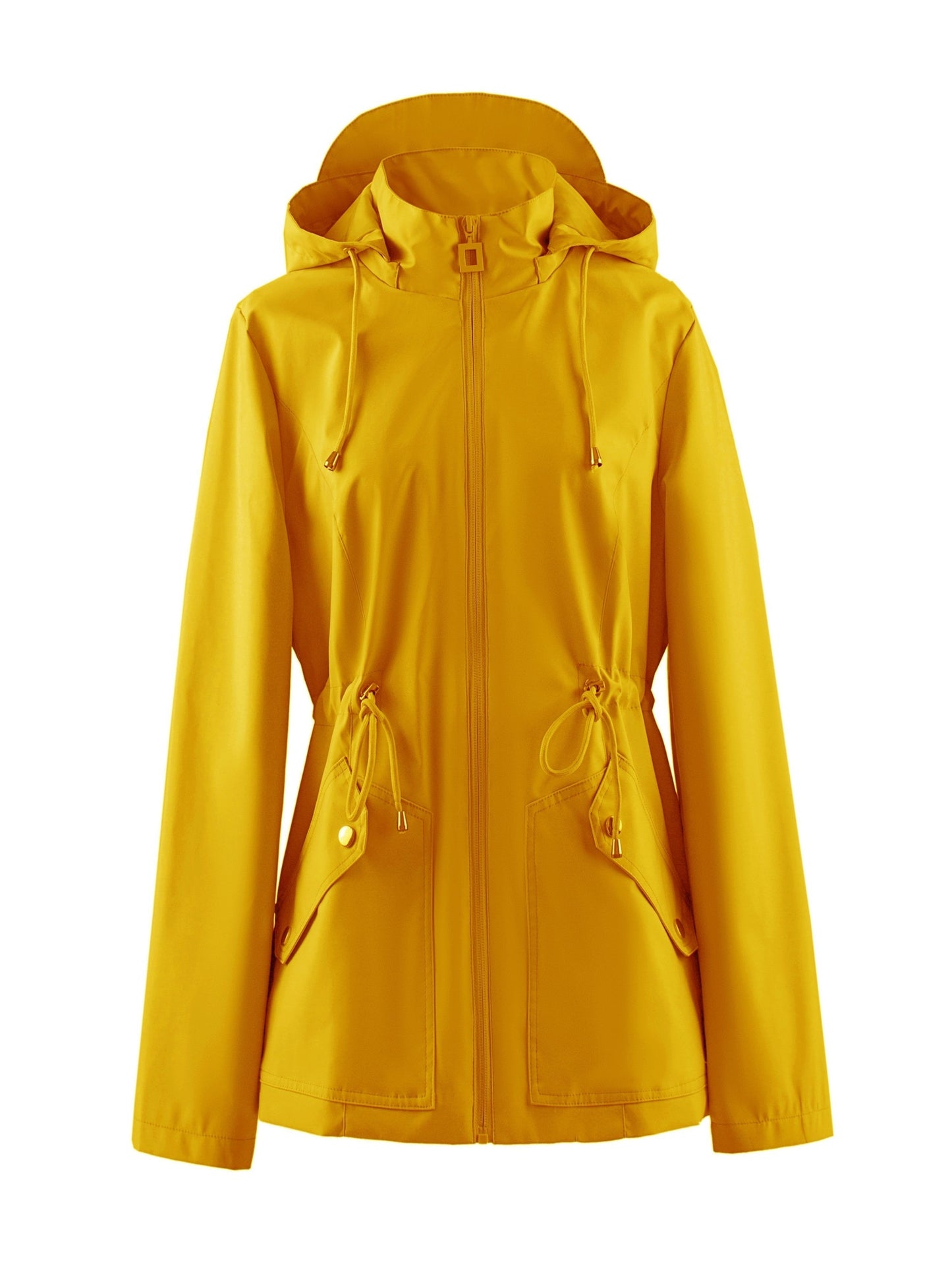 Floor | Waterproof fitted spring and fall hooded jacket