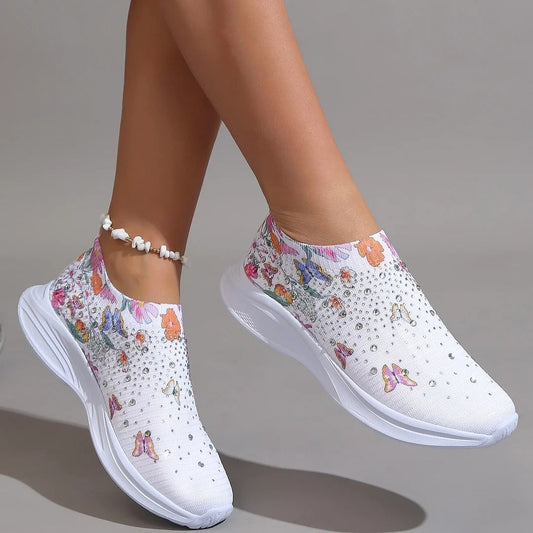 Stylish Breathable Women's Slip-On Sports Shoes