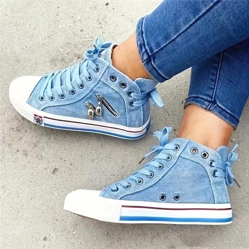 High-top comfortable fashion classic platform casual trainers